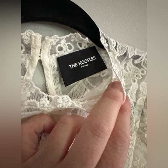 The Kooples lace ruffle blouse Size 1 - Picture 7 of 10